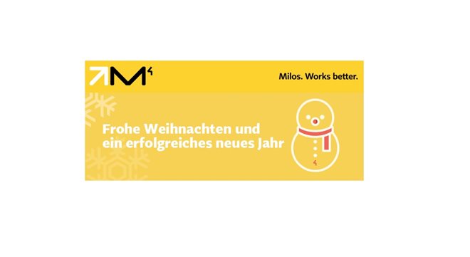 Weihnachtsferien in den Büros von MILOS